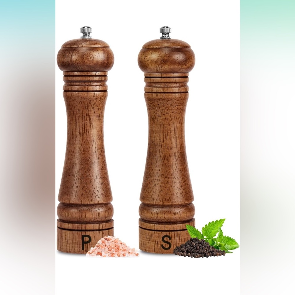Wooden Pepper Mill Set